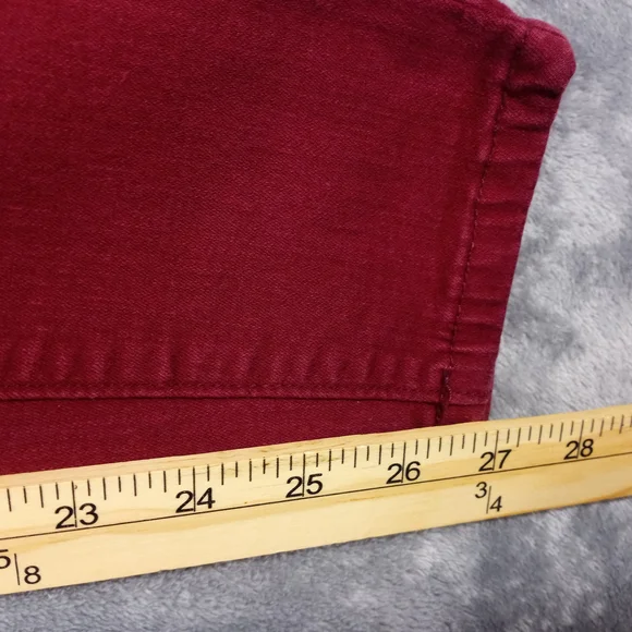 Judy Blue Womens Skinny Fit Red Jeans Size 3/26 - Picture 7 of 14